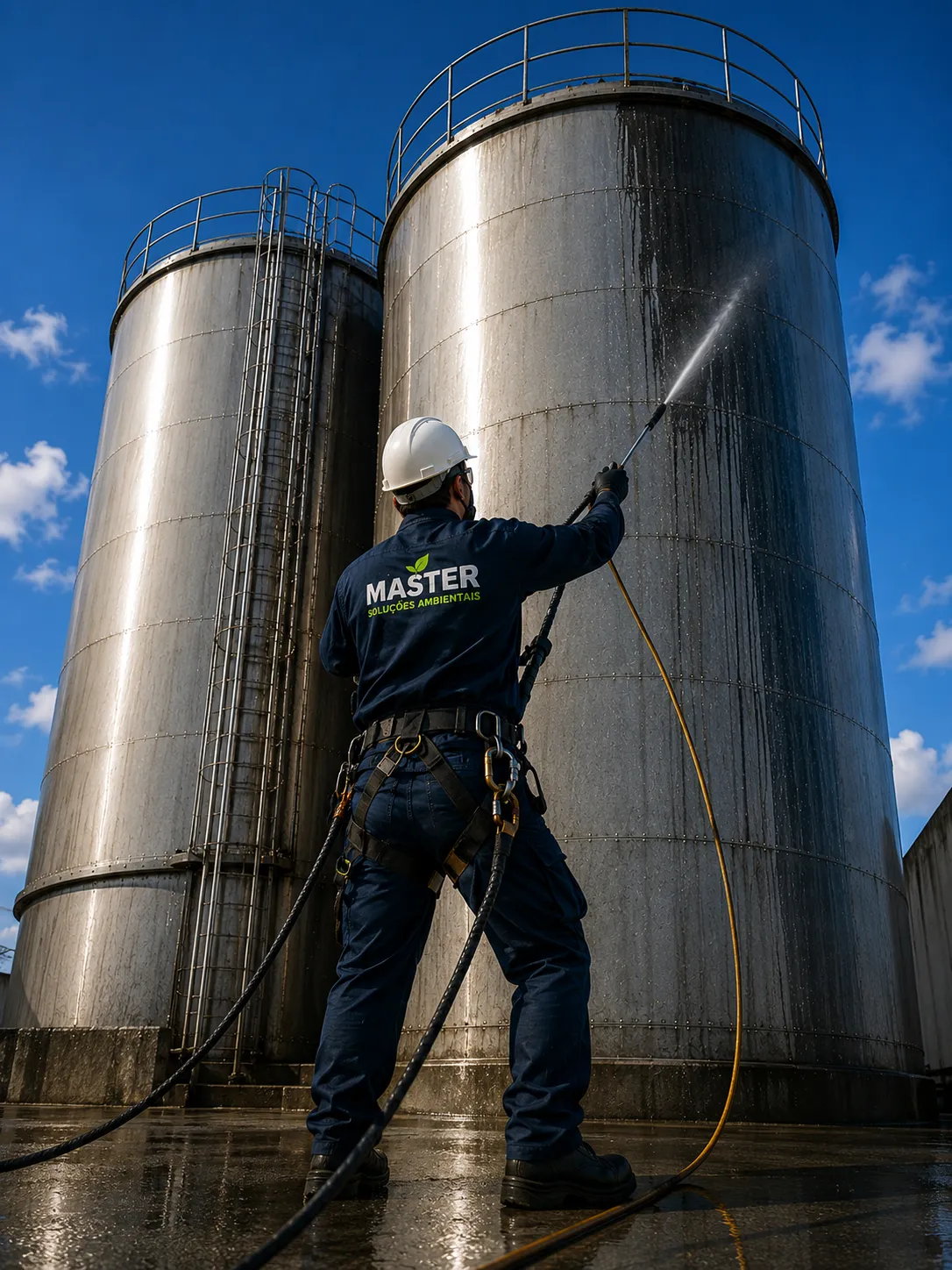 Limpeza técnica e aspiração de resíduos em silos industriais em Fortaleza